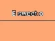 Davi Richie – E Sweet O