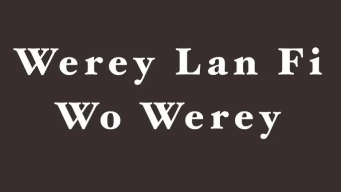 Trendysounds – Werey Lan Fi Wo Werey (Kaysliky)