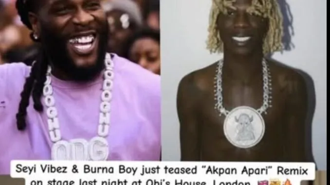 Seyi Vibez & Burna Boy – Akpan Apari Mp3 Download